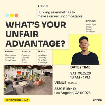 Cover Image for Unfair Advantage | LA Strategy Salon