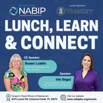Cover Image for NABIP Broward Lunch, Learn & Connect - November 12, 2026