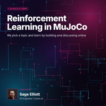 Cover Image for Reinforcement Learning in MuJoCo - AI Build & Learn