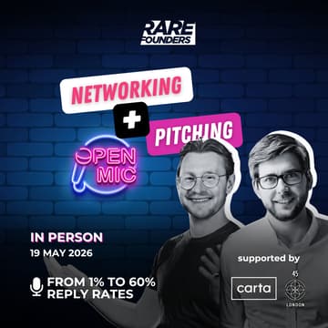 Cover Image for From 1% to 60% Reply Rates + Open Mic Pitching & Networking