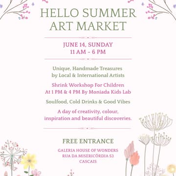 Cover Image for Hello Summer Art Market & Children’s Art Workshops - entrance free 🌼