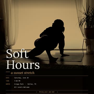 Cover Image for Soft Hours — A Sunset Stretch