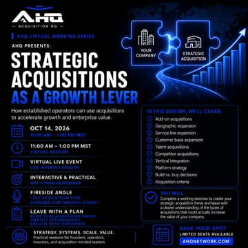 Cover Image for Strategic Acquisitions as a Growth Lever: How established operators can use acquisitions to accelerate growth and enterprise value