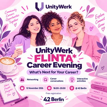 Cover Image for UnityWerk FLINTA* Career Evening @ 42 Berlin