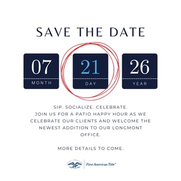 Cover Image for Save the Date!