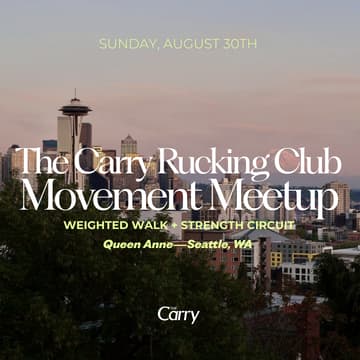 Cover Image for The Carry Rucking Club: Queen Anne Movement Meetup