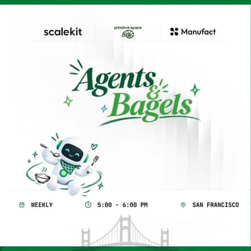 Cover Image for Agents & Bagels: Weekly meet up for agent builders