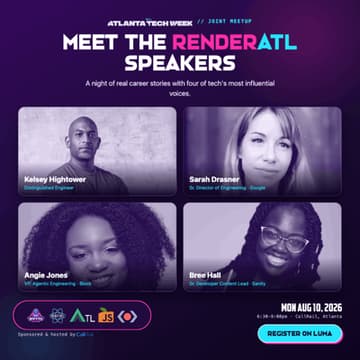 Cover Image for Meet Atlanta Tech Week & RenderATL Speakers!