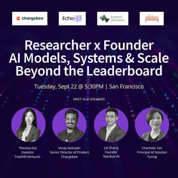 Cover Image for Researcher x Founder Private Salon: AI Models, Systems & Scale Beyond the Leaderboard