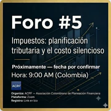Cover Image for Foro #5 — Impuestos: planificación tributaria y el costo silencioso