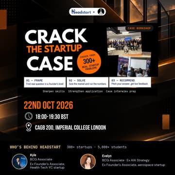 Cover Image for Crack the Startup Case - HeadStart Global x IE