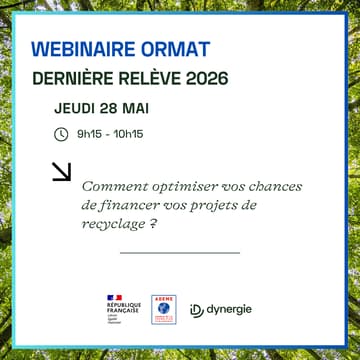 Cover Image for Webinaire ORMAT 2026 : et si les déchets devenaient opportunités ! ♻️