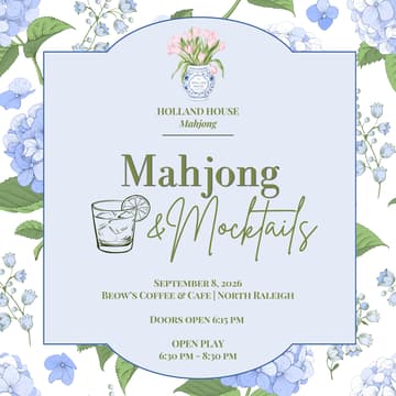 Cover Image for Mahjong & Mocktails | Holland House Mahjong