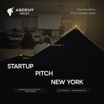 Cover Image for Startup Pitch Events NYC: 5 Founders on Stage