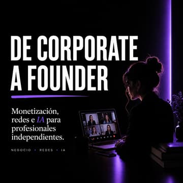 Cover Image for CORPORATE A FOUNDER #2: Tus primeros 1000€ fuera del corporate.