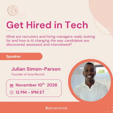 Cover Image for Get Hired in Tech: Live Q&A with a Recruiter