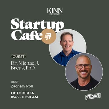 Cover Image for Startup Café: 8 Habits for Better Sleep to Think Sharper & Perform Better with Dr. Michael Breus