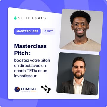 Cover Image for Masterclass Pitch : boostez votre pitch en direct avec un coach TEDx et un investisseur