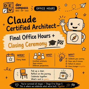 Cover Image for Claude Certified Architect — Final Office Hours + Closing Ceremony 🎓🏁