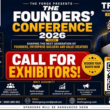 Cover Image for THE FOUBDERS CONFERENCE 2026 CALL FOR EXHIBITORS