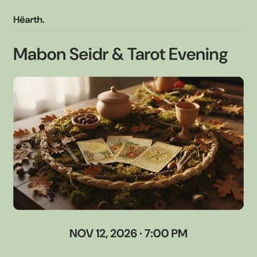 Cover Image for Mabon Seidr & Tarot Evening