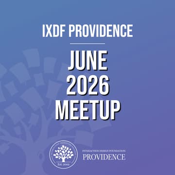 Cover Image for IxDF Prov. June Meetup: Design Challenge!