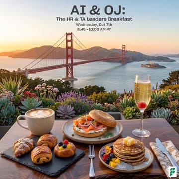 Cover Image for AI & OJ: The HR & TA Leaders Breakfast - Oct SF