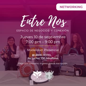 Cover Image for Networking: Entre Nos - Septiembre