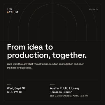 Cover Image for The Atrium - From Idea to Production