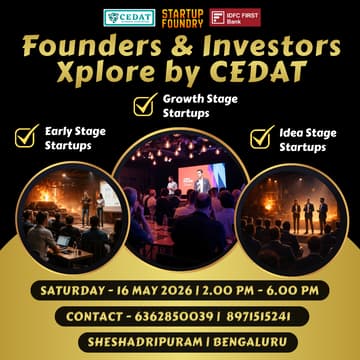 Cover Image for Founders & Investors Xplore by CEDAT
