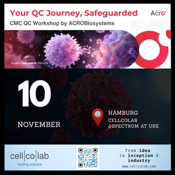Cover Image for *CMC QC Workshop* by ACROBiosystems hosted by Cellcolab.