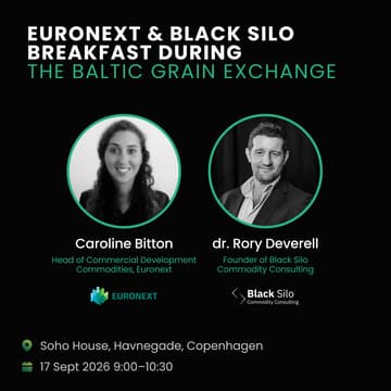 Cover Image for Euronext & Black SiloBreakfast during the Baltic Grain Exchange