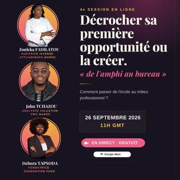 Cover Image for Session 4 : Décrocher sa place ou la créer✨
