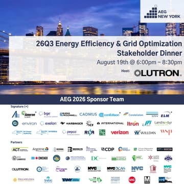 Cover Image for 26Q3 New York Dinner: Energy Efficiency & Grid Optimization