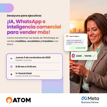 Cover Image for IA, WhatsApp e inteligencia comercial para vender más
