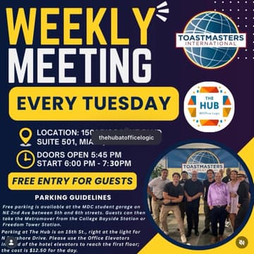 Cover Image for Biscayne Toastmasters at The HUB