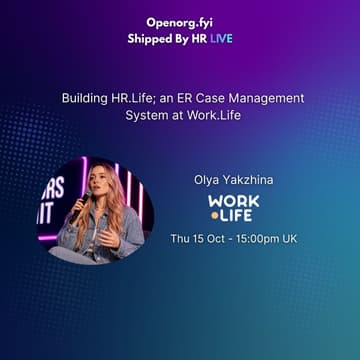 Cover Image for Shipped by HR - Building an ER Case Management System at Work.Life