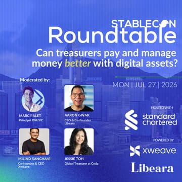 Cover Image for Stablecon Roundtable: Can Treasurers Pay and Move Money Better with Digital Assets?