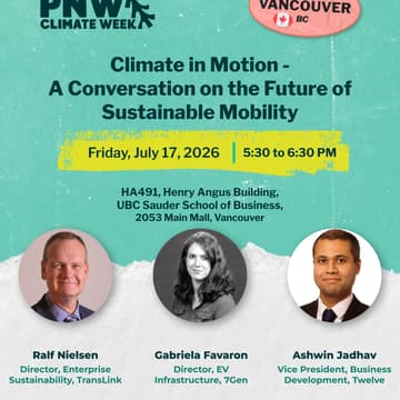 Cover Image for Climate in Motion: A Conversation on the Future of Sustainable Mobility