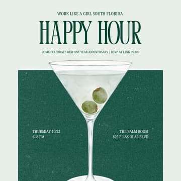 Cover Image for WLAG SoFlo | 1-Year Anniversary Happy Hour 🥂