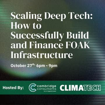 Cover Image for Scaling Deep Tech: How to Successfully Build and Finance FOAK Infrastructure