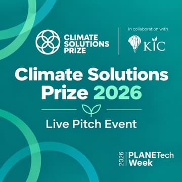 Cover Image for Climate Solutions Prize 2026 Live Pitch Event