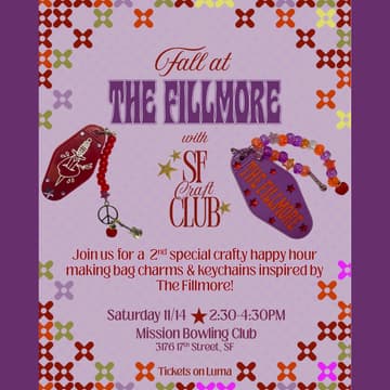 Cover Image for Fall At The Fillmore Craft Night with SF Craft Club!