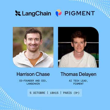Cover Image for LangChain Meetup with Harrison Chase and Pigment (Paris)