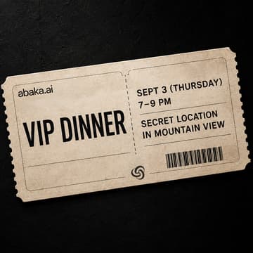 Cover Image for Abaka AI VIP Dinner