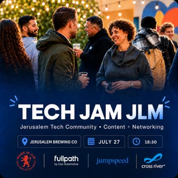 Cover Image for Tech Jam JLM - Jerusalem Tech Community · Content + Networking