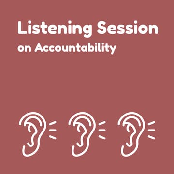 Cover Image for Listening Session: Accountability