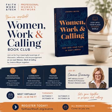 Cover Image for Women, Work & Calling Book Club led by Cammie Dunaway
