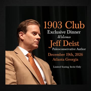 Cover Image for Jeff Deist Speaker Dinner December 19th Atlanta GA 5pm