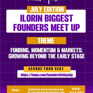 Cover Image for Founders Friday Ilorin